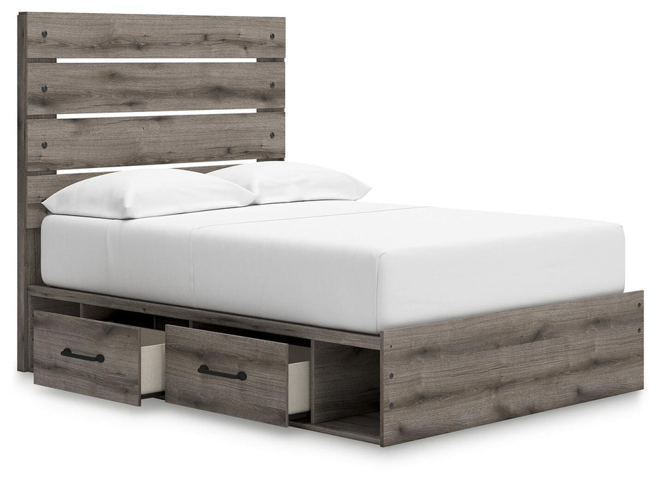 Graystorm Bed with Storage - MI Hometown Furnishings (MI)*