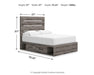 Graystorm Bed with Storage - MI Hometown Furnishings (MI)*