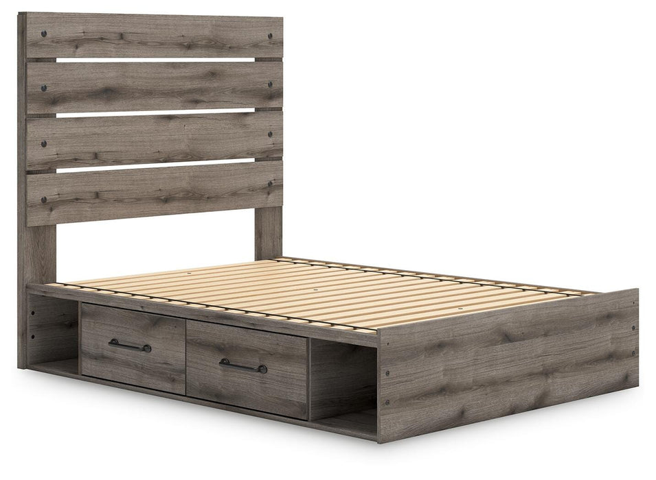 Graystorm Bed with Storage - MI Hometown Furnishings (MI)*
