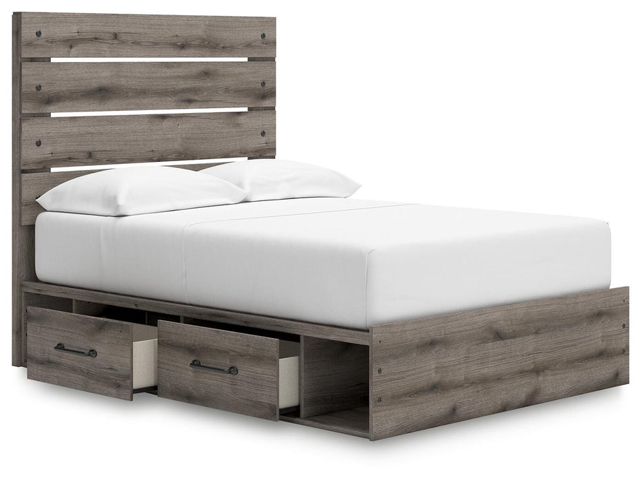 Graystorm Bed with Storage - MI Hometown Furnishings (MI)*