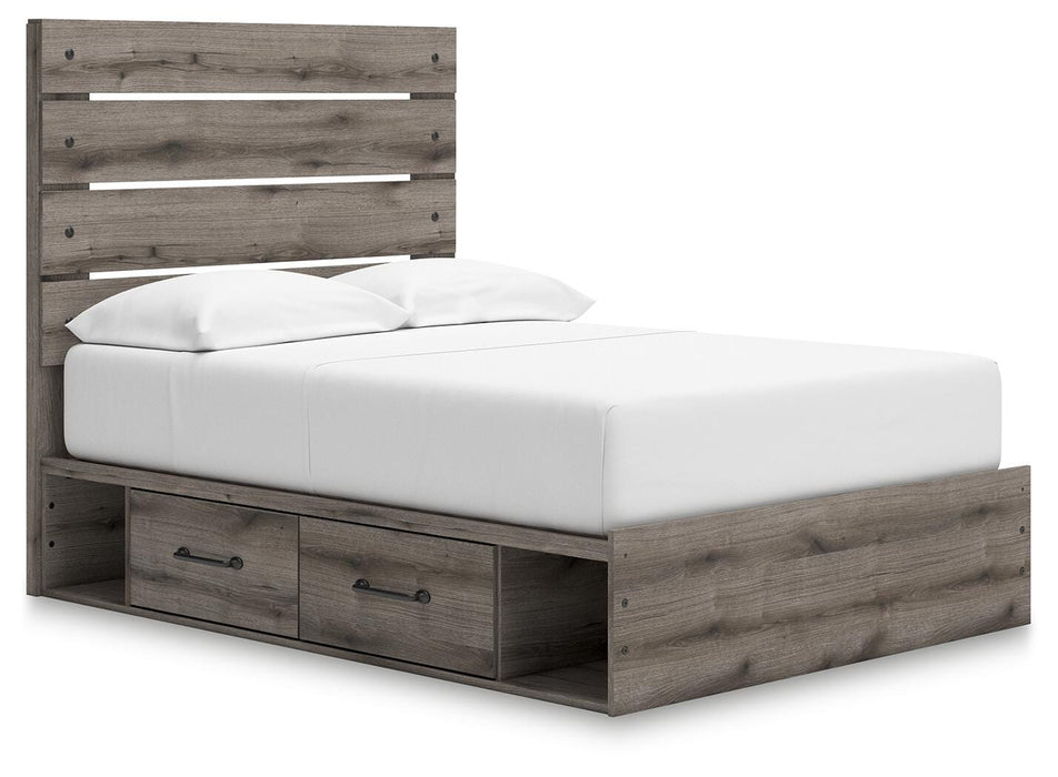 Graystorm Bed with Storage - MI Hometown Furnishings (MI)*