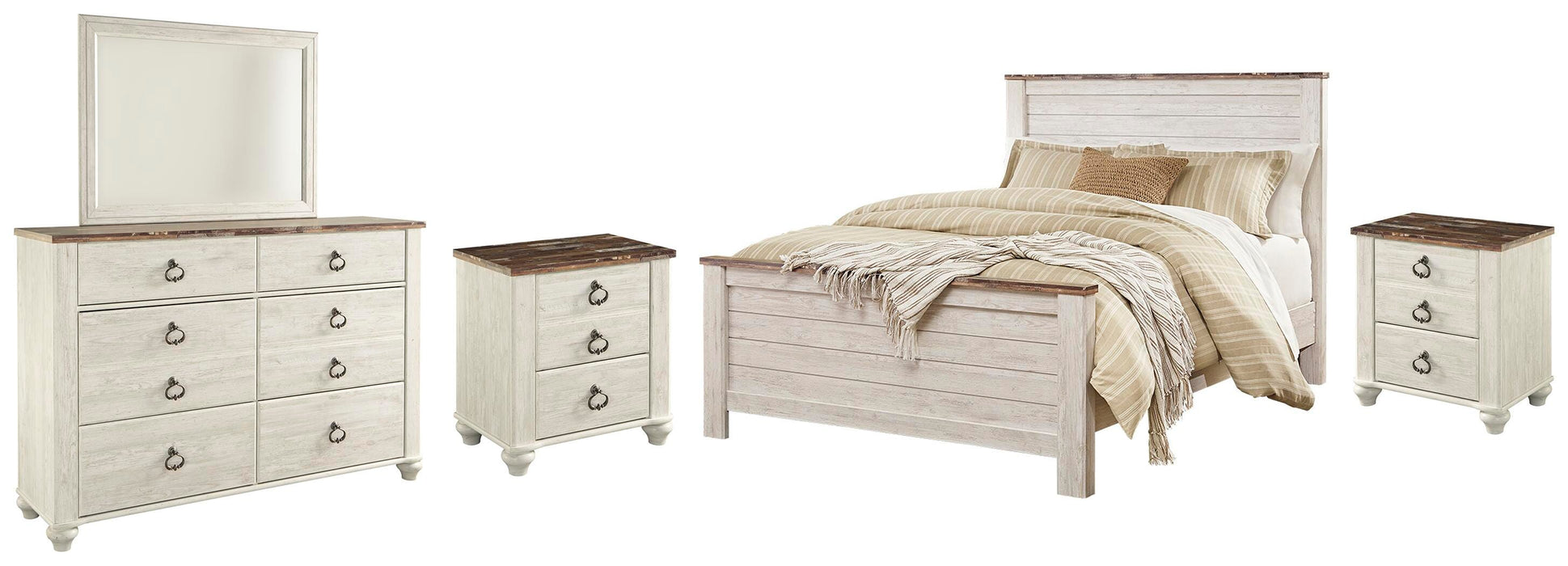 Willowton Bedroom Set - MI Hometown Furnishings (MI)*
