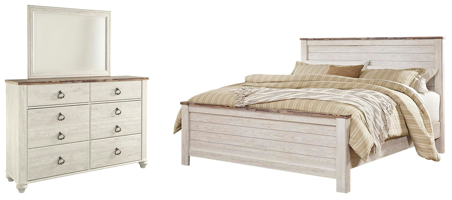 Willowton Bedroom Set - MI Hometown Furnishings (MI)*