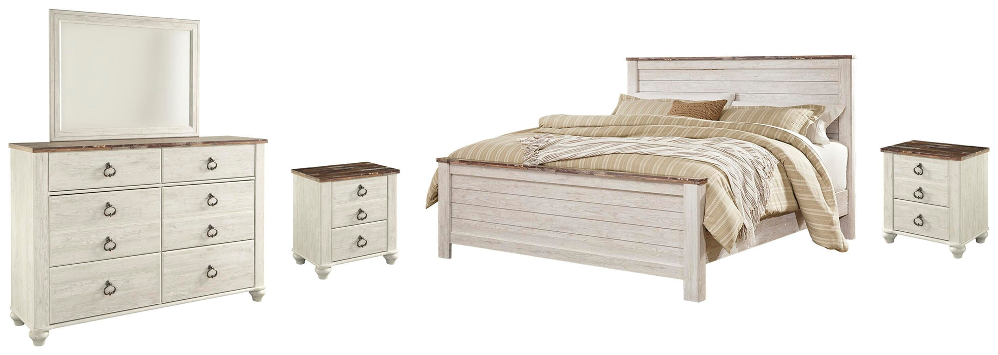 Willowton Bedroom Set - MI Hometown Furnishings (MI)*