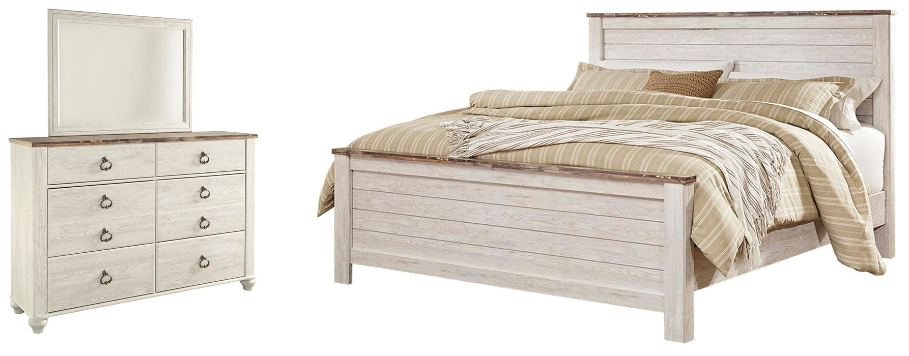 Willowton Bedroom Set - MI Hometown Furnishings (MI)*