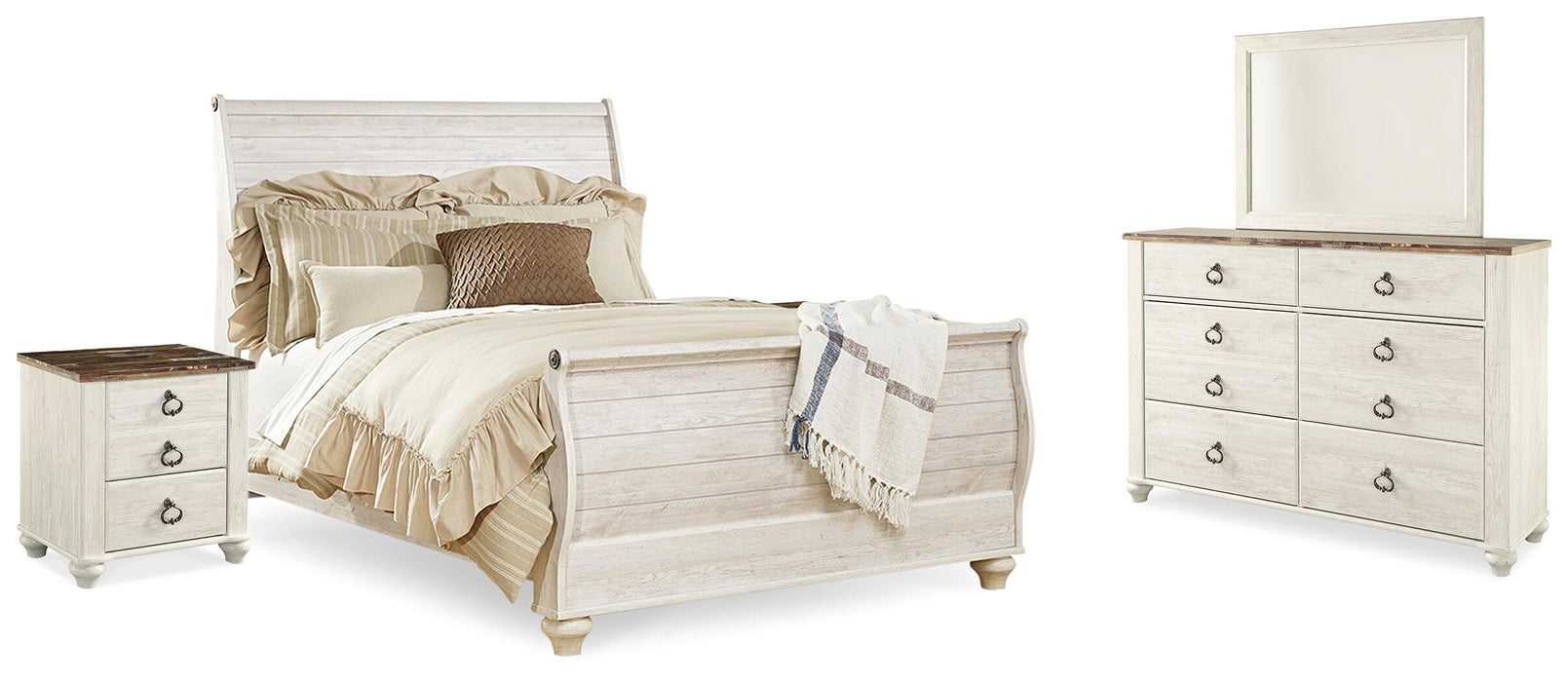 Willowton Bedroom Set - MI Hometown Furnishings (MI)*