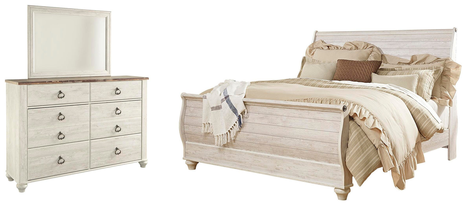 Willowton Bedroom Set - MI Hometown Furnishings (MI)*