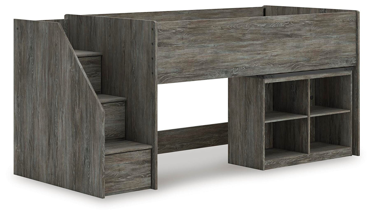 Frandern Loft Bed with Bookcase Storage - MI Hometown Furnishings (MI)*