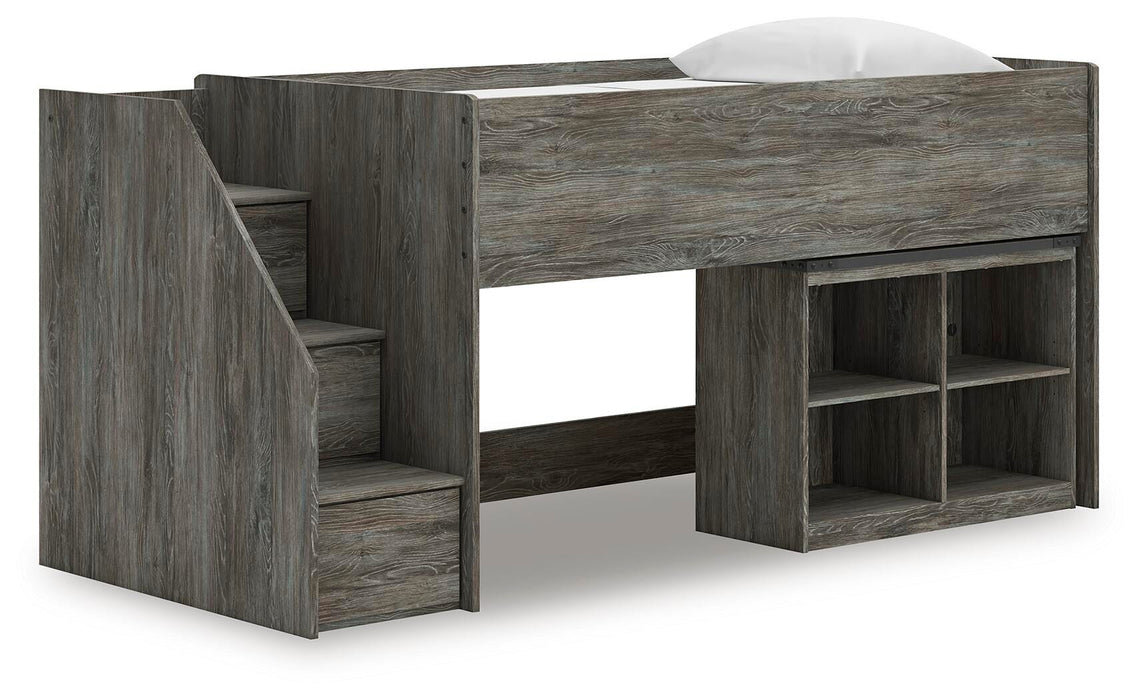 Frandern Loft Bed with Bookcase Storage - MI Hometown Furnishings (MI)*
