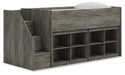 Frandern Loft Bed with Bookcase Storage - MI Hometown Furnishings (MI)*