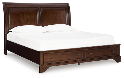 Trellington Sleigh Storage Bed - MI Hometown Furnishings (MI)*