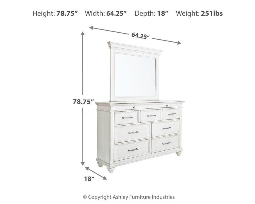 Kanwyn Dresser and Mirror - MI Hometown Furnishings (MI)*