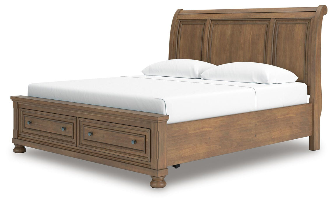 Feddinger Panel Storage Bed - MI Hometown Furnishings (MI)*
