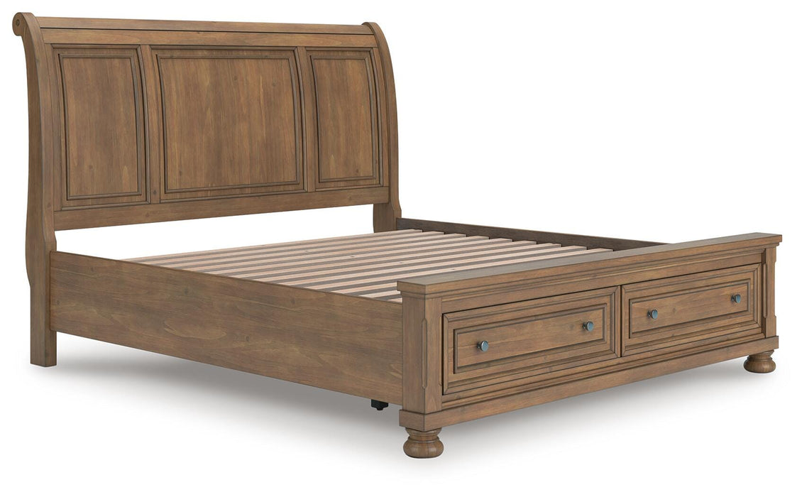 Feddinger Panel Storage Bed - MI Hometown Furnishings (MI)*