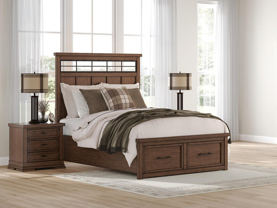 Taffenbrook Panel Storage Bed - MI Hometown Furnishings (MI)*