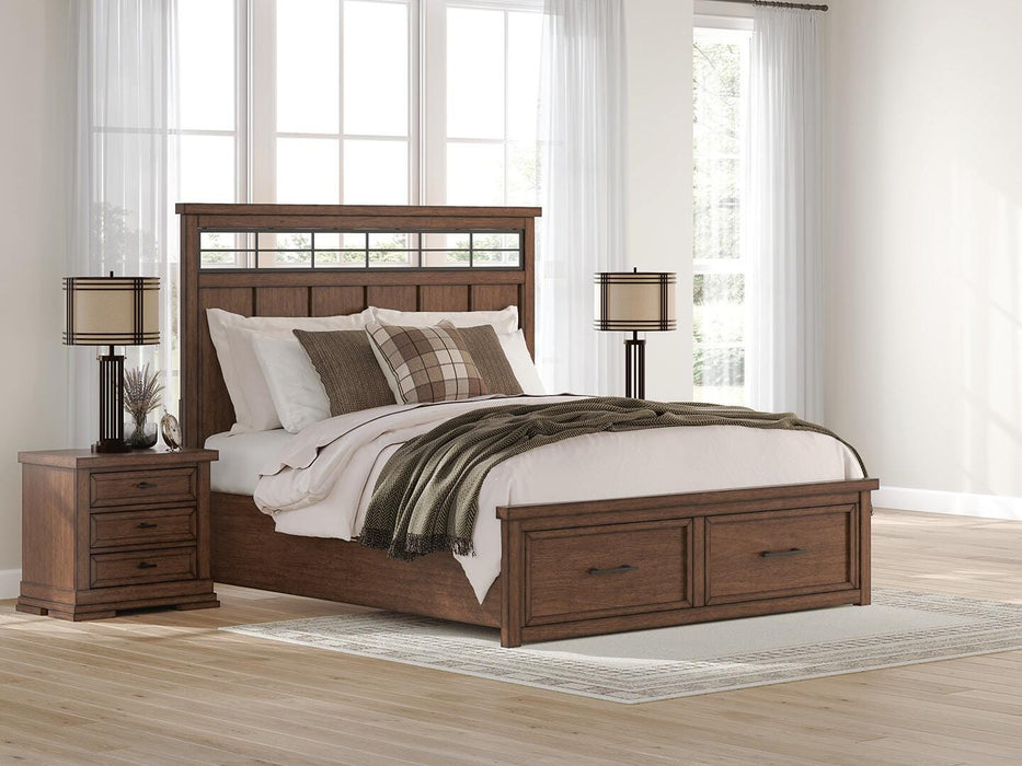 Taffenbrook Panel Storage Bed - MI Hometown Furnishings (MI)*
