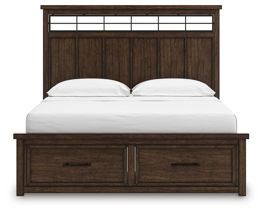Taffenbrook Panel Storage Bed - MI Hometown Furnishings (MI)*