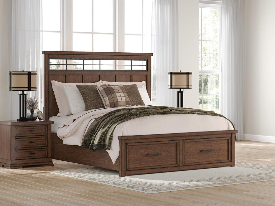 Taffenbrook Panel Storage Bed - MI Hometown Furnishings (MI)*