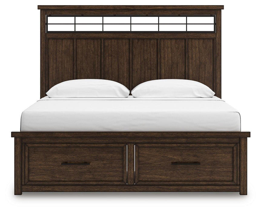 Taffenbrook Panel Storage Bed - MI Hometown Furnishings (MI)*