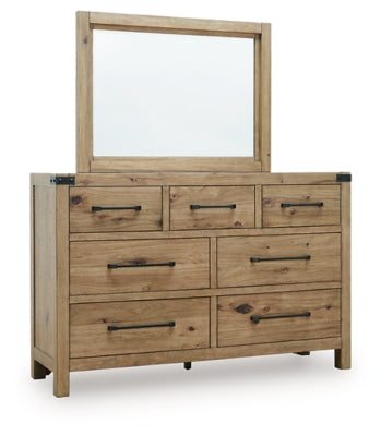 Ridgester Dresser and Mirror - MI Hometown Furnishings (MI)*