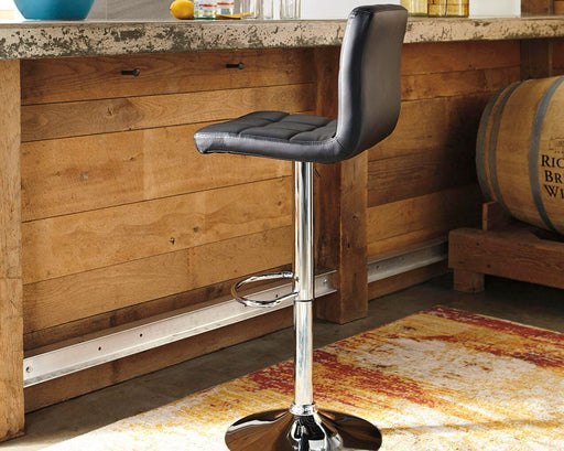 Bellatier Adjustable Height Bar Stool - MI Hometown Furnishings (MI)*