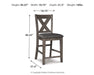 Caitbrook Counter Height Upholstered Bar Stool - MI Hometown Furnishings (MI)*