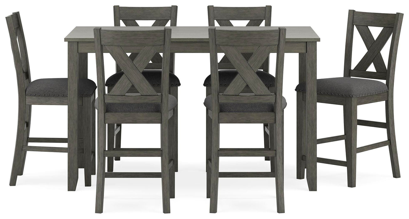 Caitbrook Counter Height Dining Table and Bar Stools (Set of 7) - MI Hometown Furnishings (MI)*