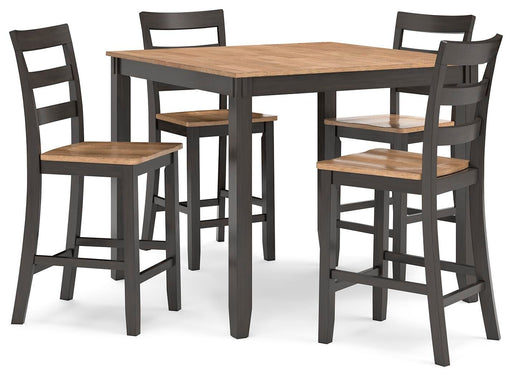 Gesthaven Counter Height Dining Table and 4 Barstools (Set of 5) - MI Hometown Furnishings (MI)*