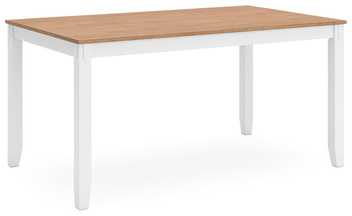 Gesthaven Dining Table with 4 Chairs and Bench (Set of 6) - MI Hometown Furnishings (MI)*