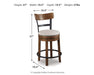 Valebeck Counter Height Bar Stool - MI Hometown Furnishings (MI)*