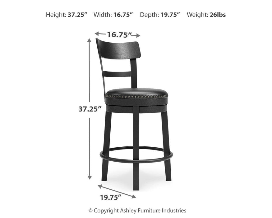 Valebeck Counter Height Bar Stool - MI Hometown Furnishings (MI)*