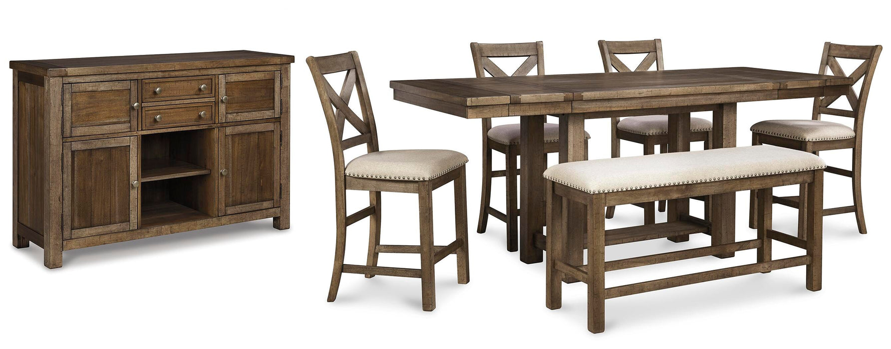 Moriville Counter Height Dining Set - MI Hometown Furnishings (MI)*