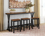 Wildenauer Counter Height Dining Table and 3 Barstools Set - MI Hometown Furnishings (MI)*