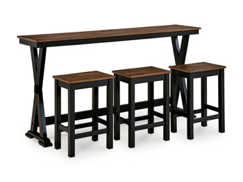 Wildenauer Counter Height Dining Table and 3 Barstools Set - MI Hometown Furnishings (MI)*