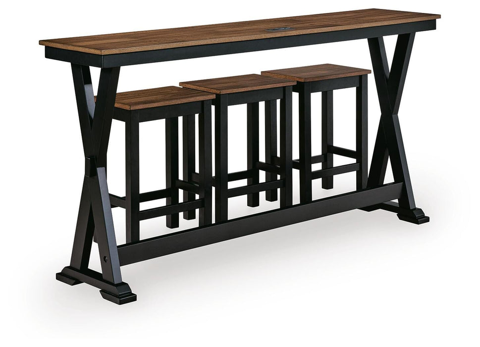 Wildenauer Counter Height Dining Table and 3 Barstools Set - MI Hometown Furnishings (MI)*