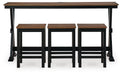 Wildenauer Counter Height Dining Table and 3 Barstools Set - MI Hometown Furnishings (MI)*