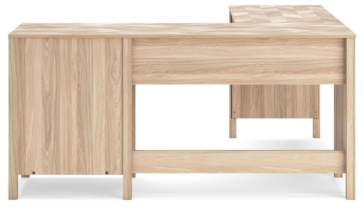 Battelle 60" Home Office Desk with Return - MI Hometown Furnishings (MI)*