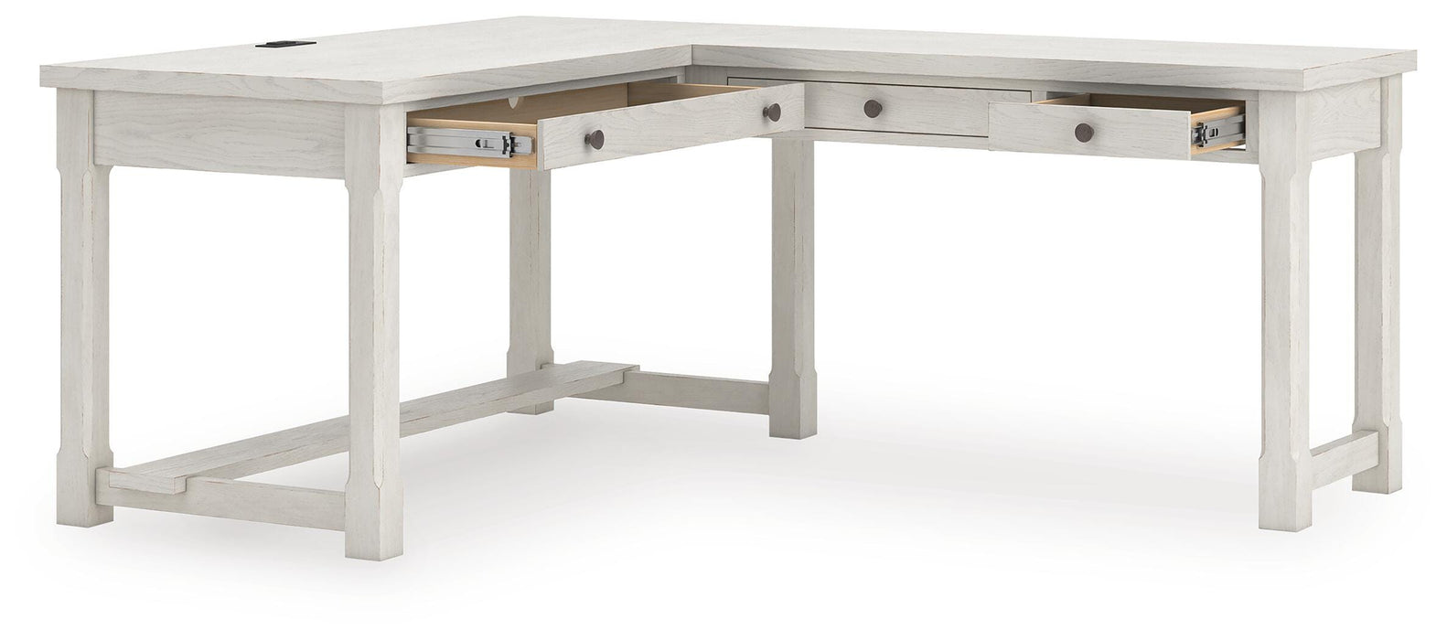 Robbinsdale L-Shaped Home Office Desk - MI Hometown Furnishings (MI)*