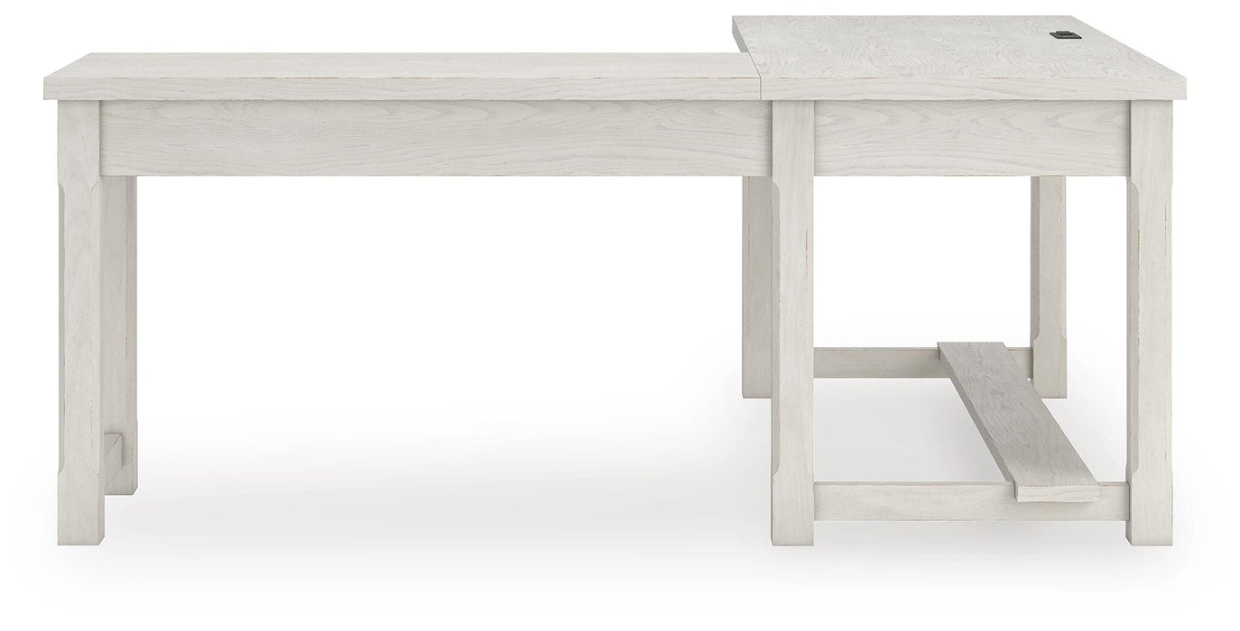 Robbinsdale L-Shaped Home Office Desk - MI Hometown Furnishings (MI)*