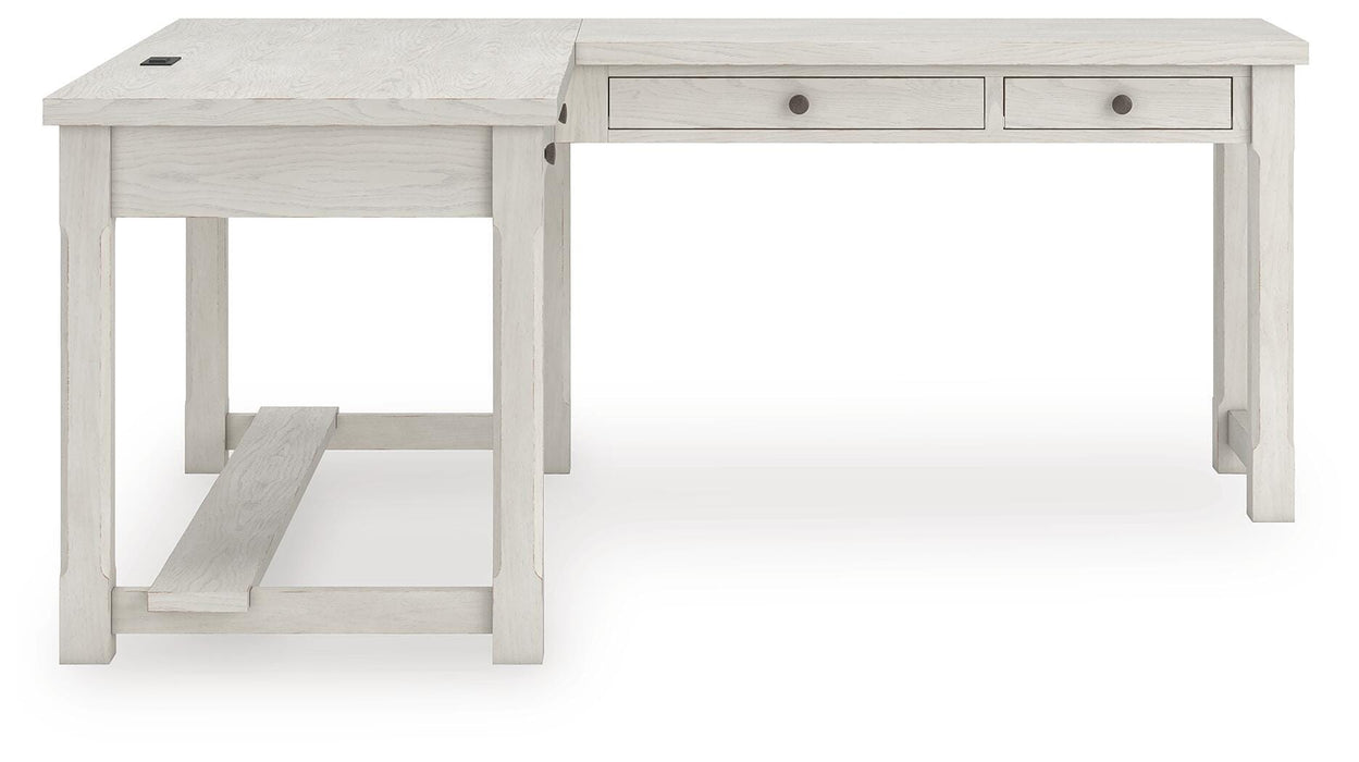 Robbinsdale L-Shaped Home Office Desk - MI Hometown Furnishings (MI)*