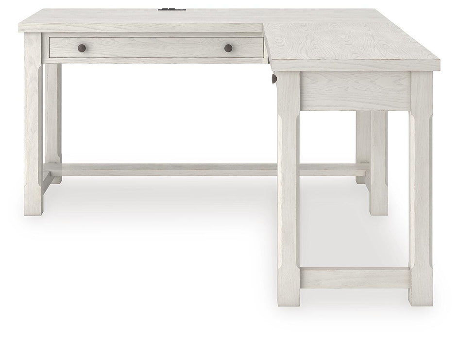 Robbinsdale L-Shaped Home Office Desk - MI Hometown Furnishings (MI)*
