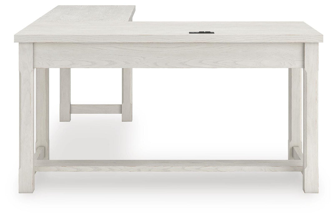 Robbinsdale L-Shaped Home Office Desk - MI Hometown Furnishings (MI)*