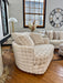 Lovebird Swivel Chair - MI Hometown Furnishings (MI)*