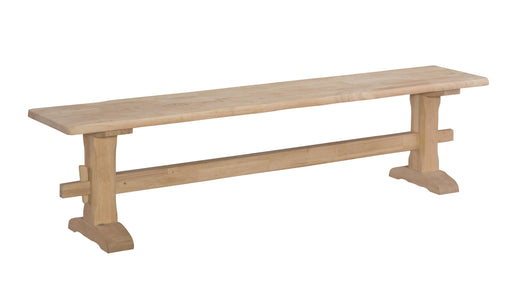 Benches Live Edge Trestle Bench Top & Base image