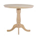 Counter Tables 36" Round Table Top w/ 30" Traditional Pedestal and Extension Piece image