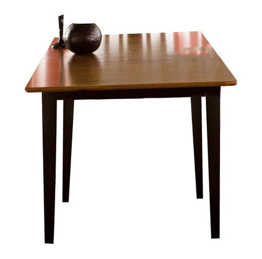 John Thomas Furniture Dining Essentials 60" Rectangular Dining Table in Black/Cherry-30S image