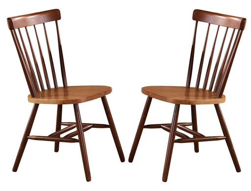 John Thomas Furniture Dining Essentials Copenhagen Side Chair (Set of 2) in Cinnamon/Espresso image