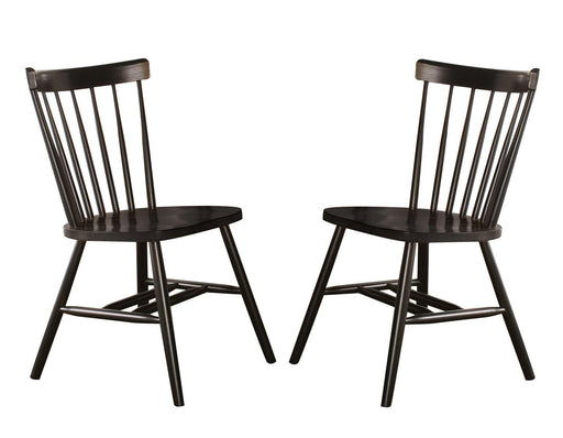 John Thomas Furniture Dining Essentials Copenhagen Side Chair (Set of 2) in Black image