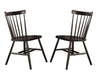 John Thomas Furniture Dining Essentials Copenhagen Side Chair (Set of 2) in Black image