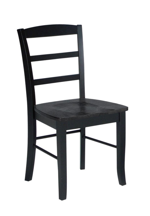 John Thomas Furniture Dining Essentials Madrid Side Chair (Set of 2) in Black image